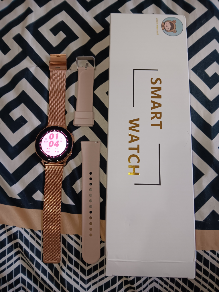 Smartwatch with Rose Gold Band and Extra Strap - photo 2