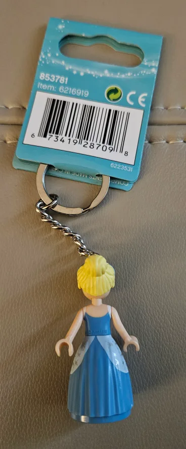 Brand New Retired Lego Disney Princess Cinderella Keyring 853781 image indicator(2)