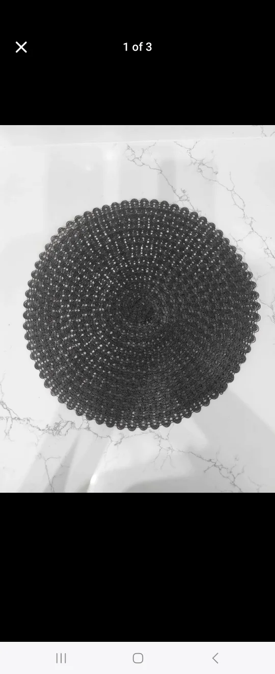 Black Round Placemat thumbnail