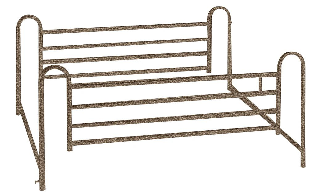 Refurbished Hospital Bed with Mattress and Rails - photo 2