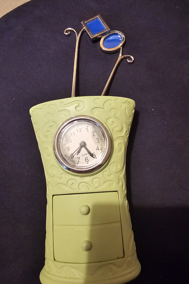 Green Clock with Drawers - photo 2