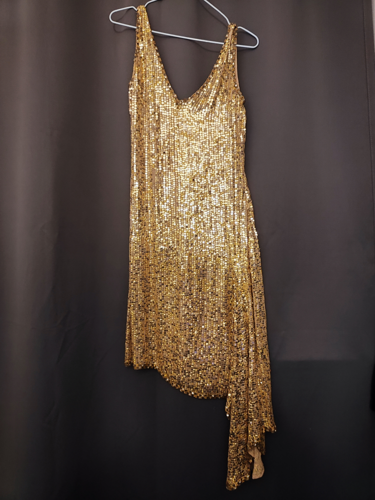 Gold Sequin Dress