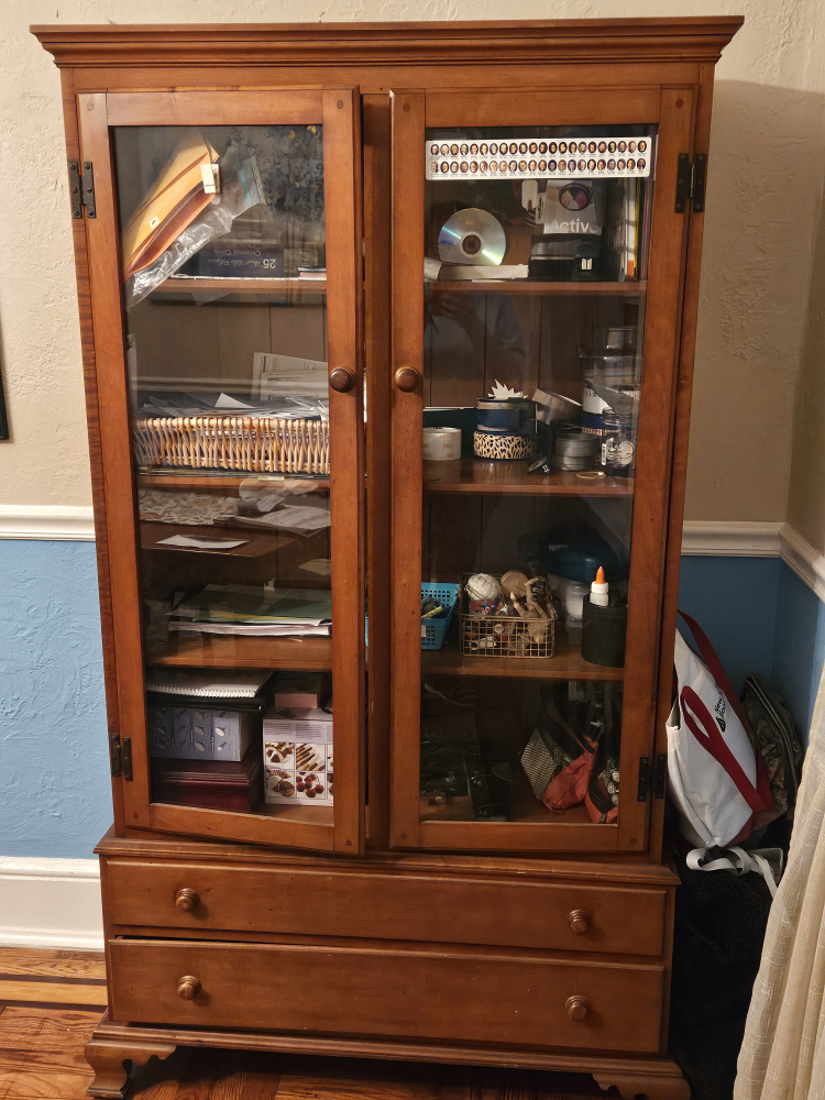 shaker antique china cabinet