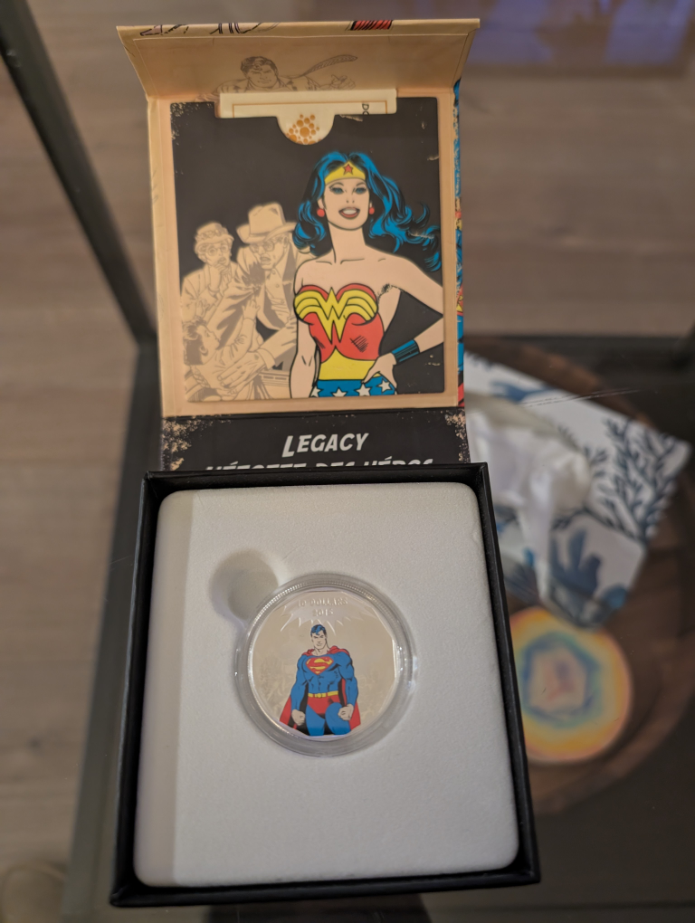 2015 $10 Fine Silver Coin DC Comics™ Originals Legacy Superman - photo 3