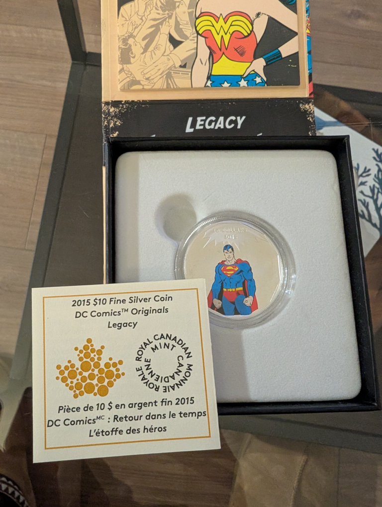 2015 $10 Fine Silver Coin DC Comics™ Originals Legacy Superman