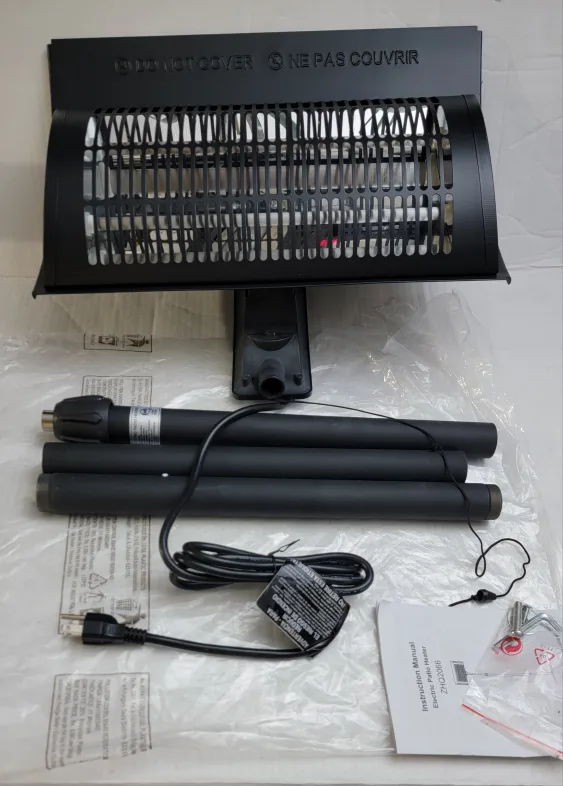 iPower Standing Electric Patio Heater, 750W/1500W Outdoor Winter image indicator(10)