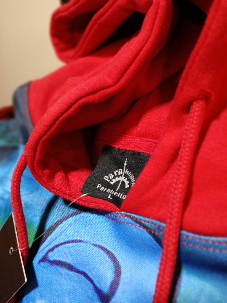 Red and Blue Graphic Print Hoodie - photo 3