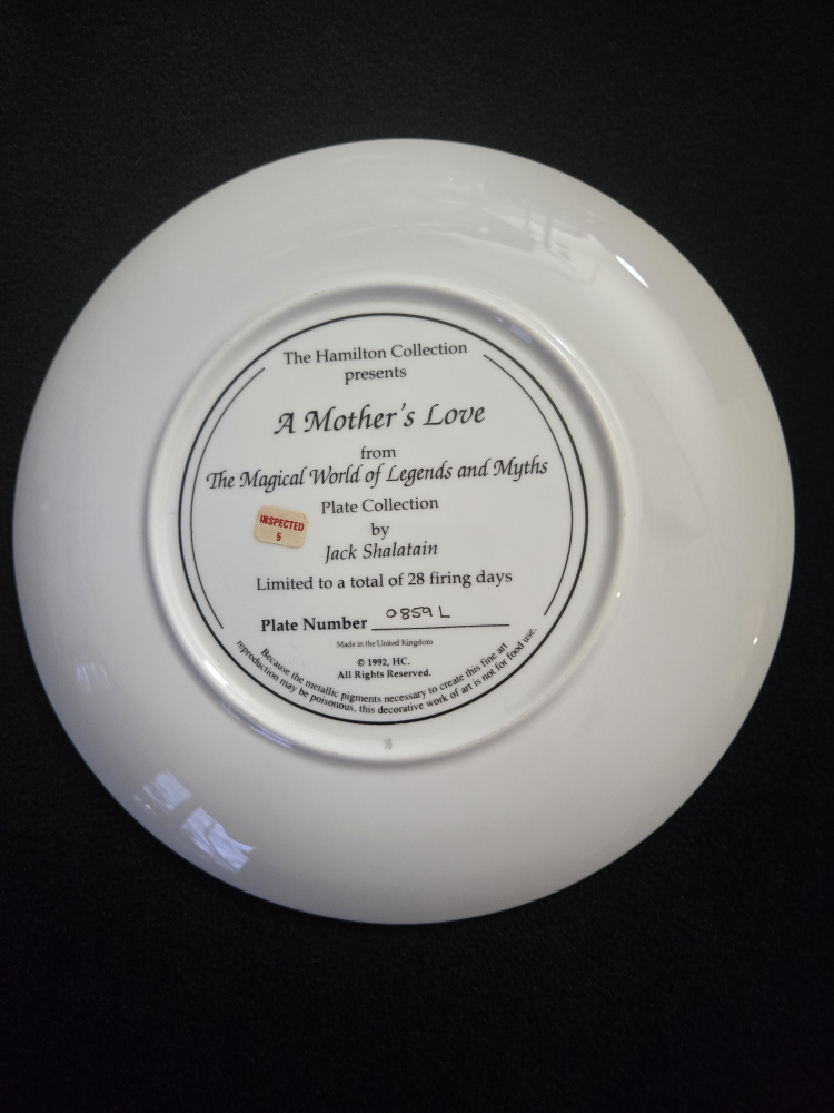 A Mother's Love Collector Plate - photo 2