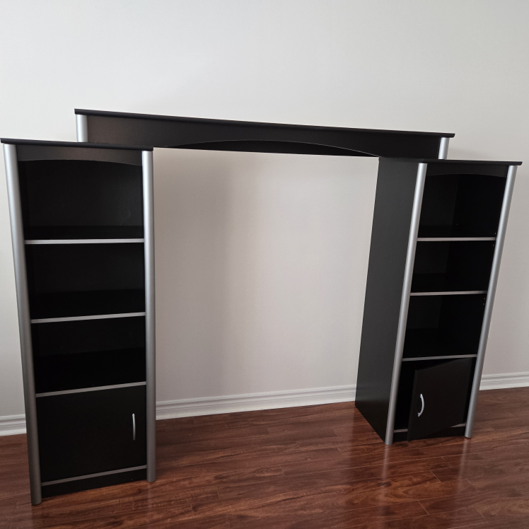 Black Entertainment Unit with Storage