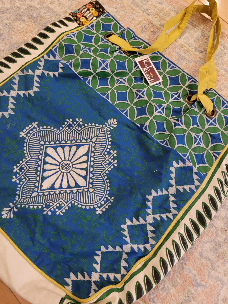 Large  Hand-Painted  Tote Bag - photo 2