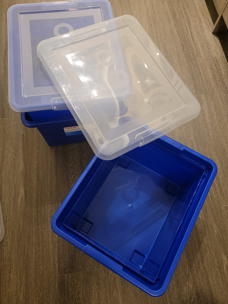 Staples Letter/Legal File Boxes - Blue