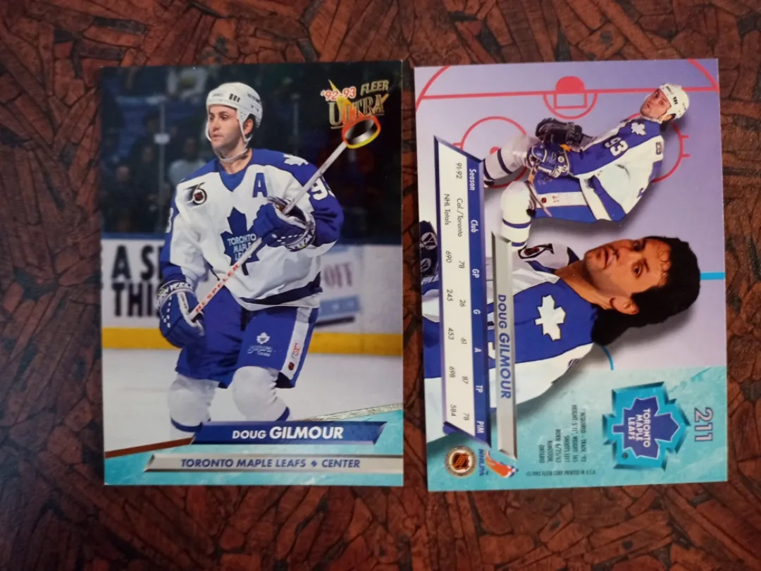 Gilmour, Stolarz, Sundin Hockey Card Lot image indicator(5)