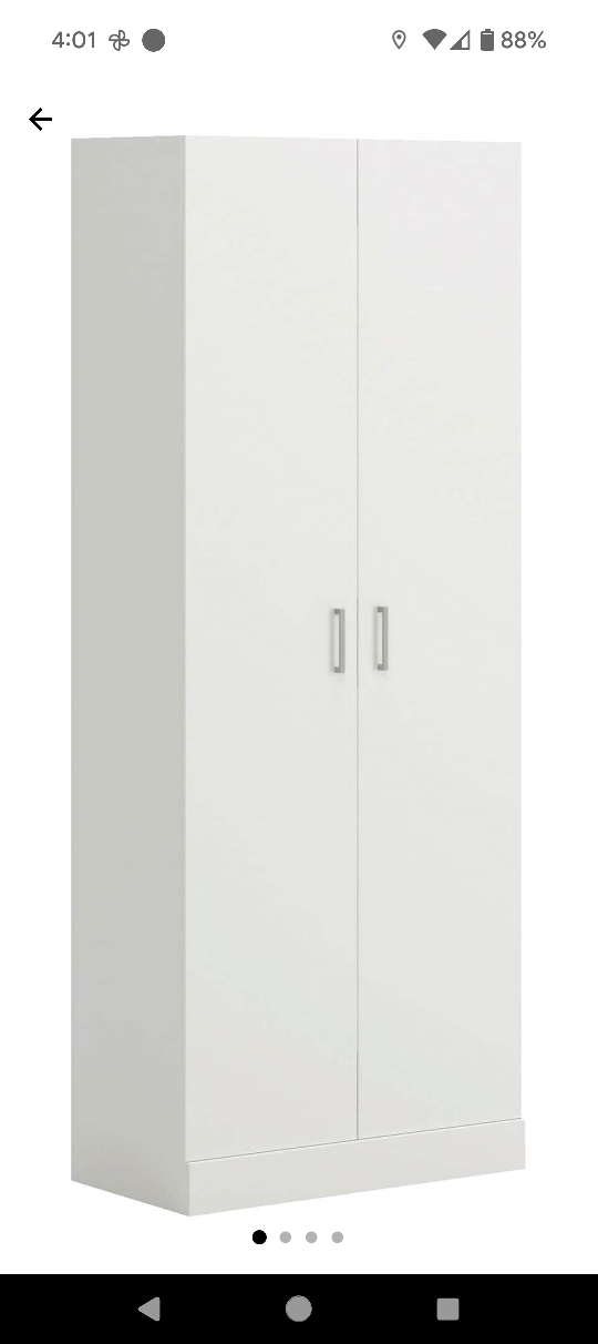 White Storage Cabinet - photo 2