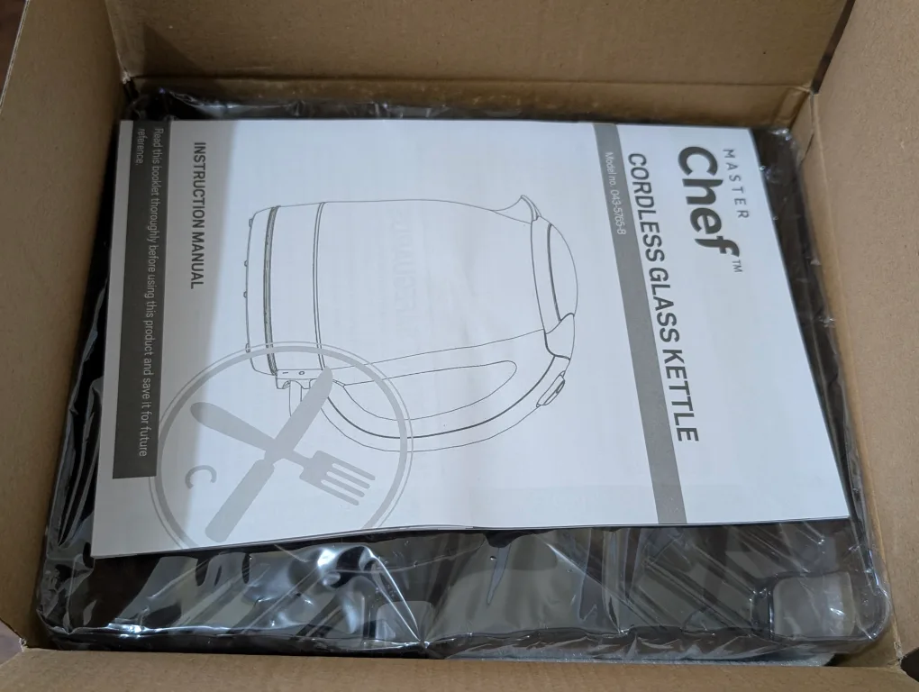 ‼️NEW UNOPENED ‼️ Master Chef 1.7L Cordless Glass Kettle image indicator(4)
