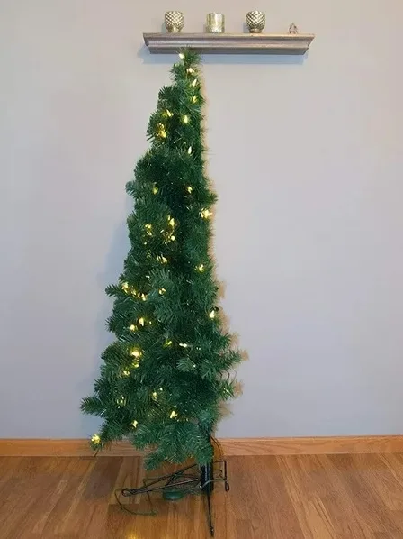 Home Heritage Half Pine 5' Pre-Lit Artificial Christmas Tree image indicator(6)