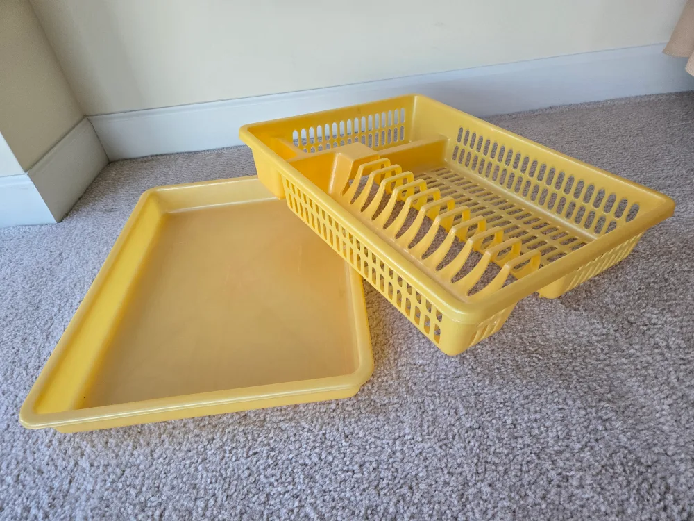 Yellow Plastic Dish Drying Rack image indicator(10)
