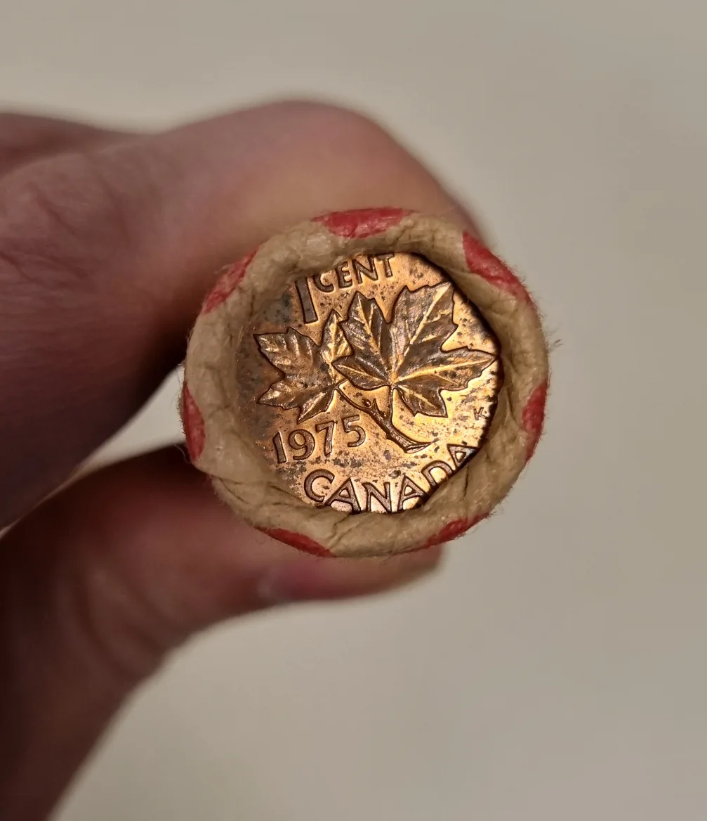 Vintage Rolls of Canadian Pennies image indicator(5)