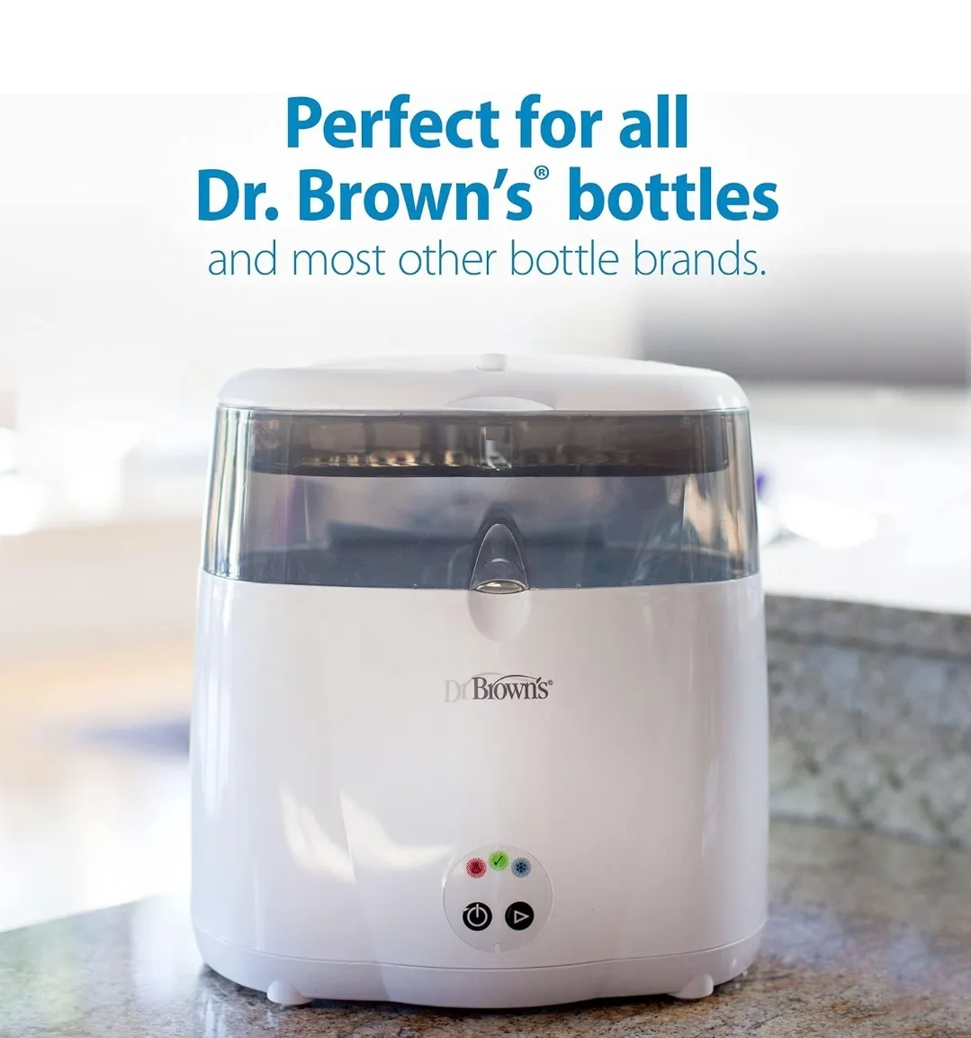 Dr. Brown's Deluxe Electric Baby Bottle and Pacifier Sterilizer image indicator(6)