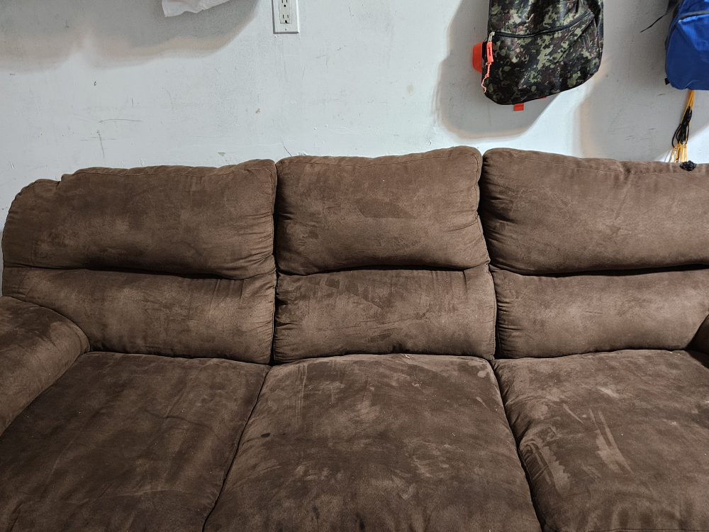 Brown Microfiber Sofa - photo 2