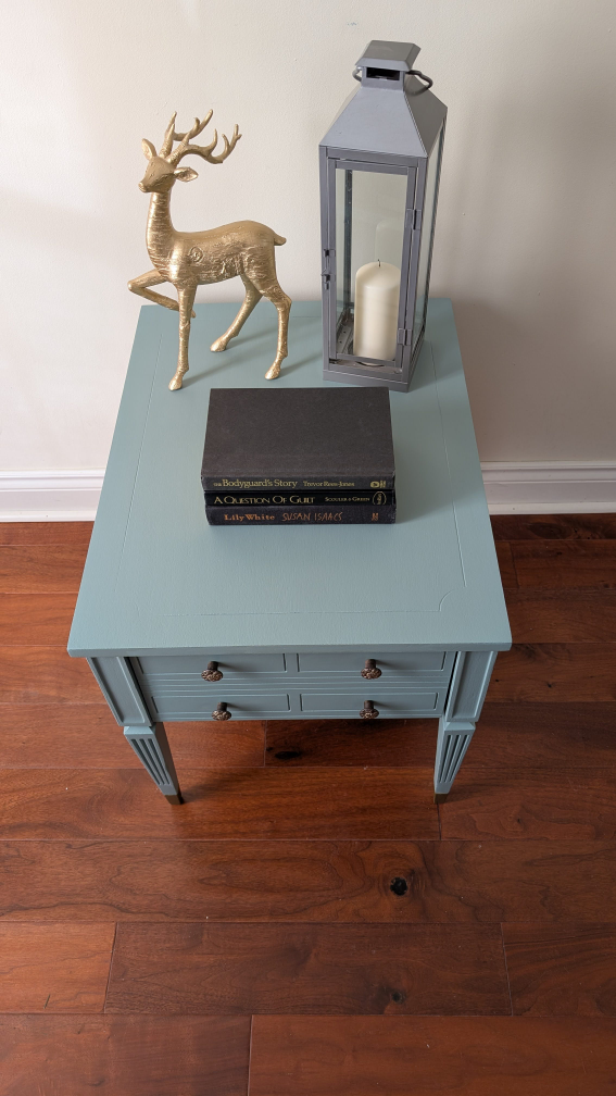 2 Vintage MCM Nightstands in Teal - photo 3