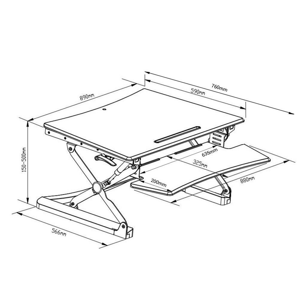 Sit-Standing desk riser for monitor - photo 2
