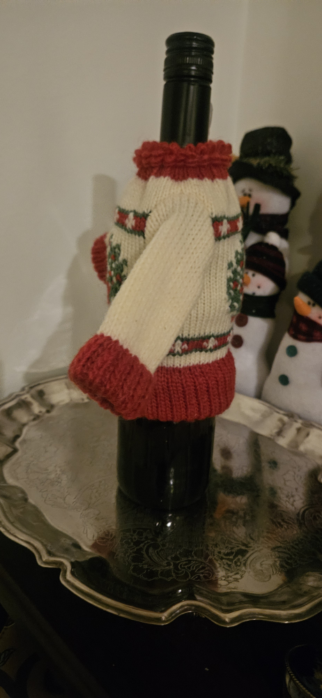 Wine Bottle Christmas Sweater - photo 3