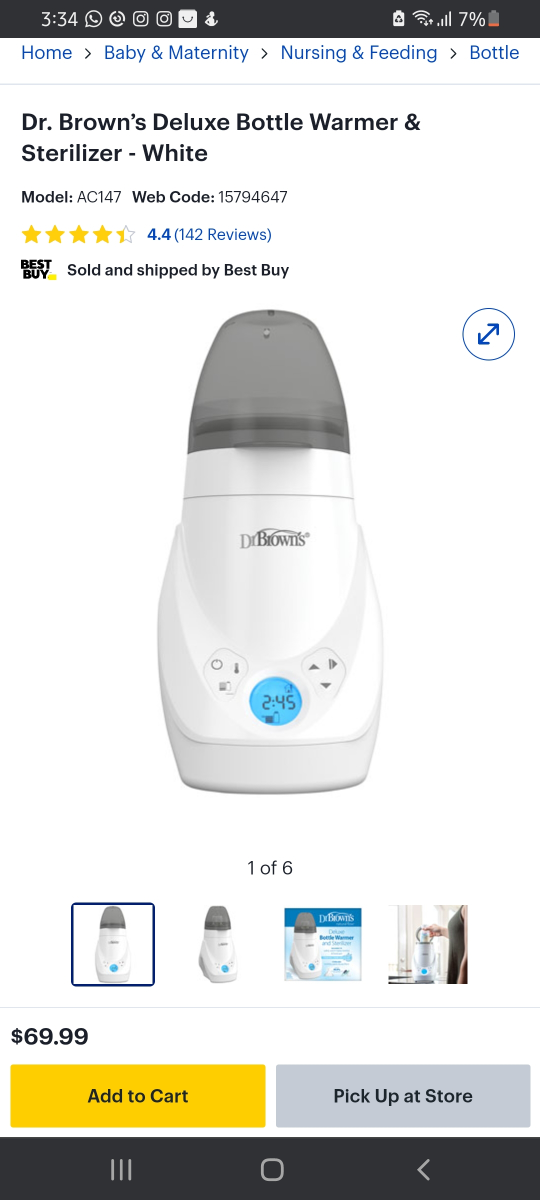 Dr. Brown's Deluxe Bottle Warmer & Sterilizer