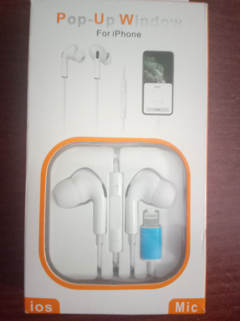 Pop-Up Window Earbuds for iPhone