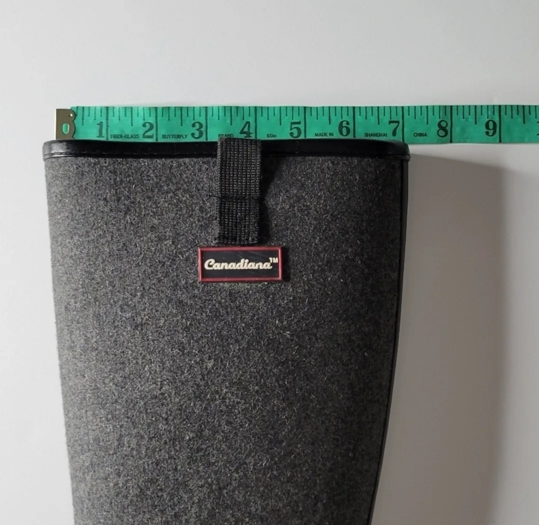 Canadiana Black & Grey Equestrian Style Rubber Boots image indicator(10)