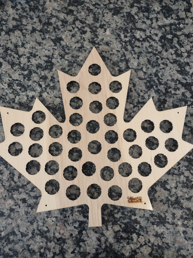 Canadian Maple Leaf Bottle Cap Holder