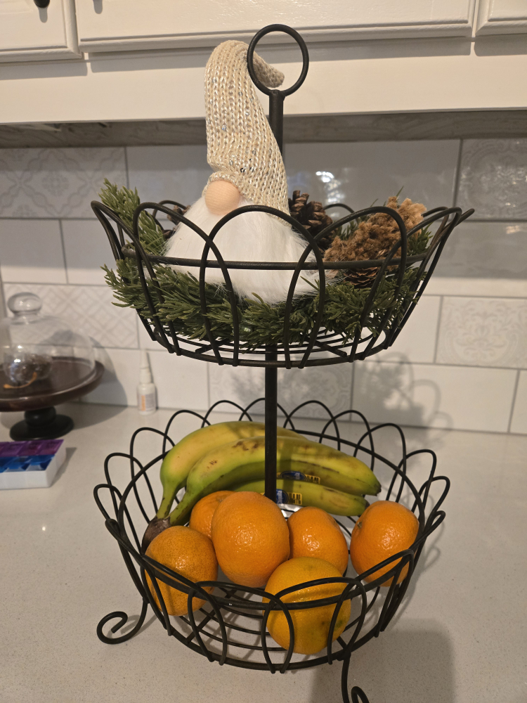 Two-Tiered Wire Basket