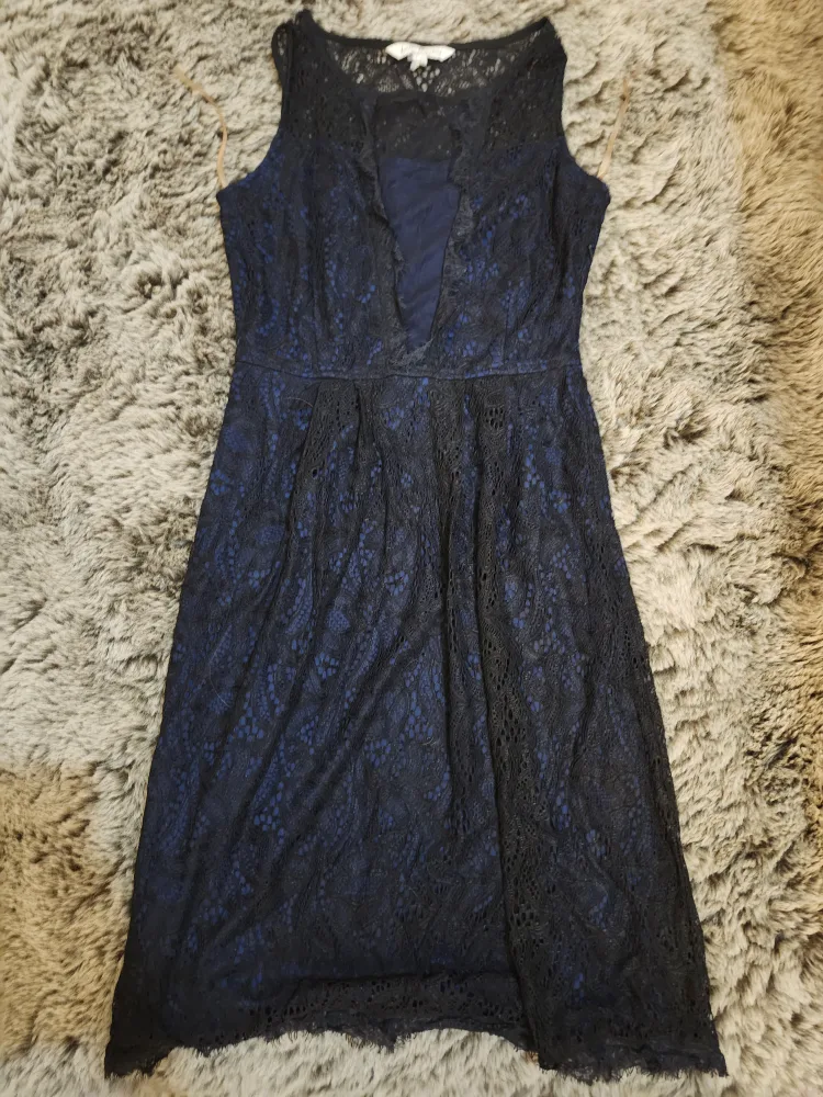 Blue Lace Dress- Latin Quarters thumbnail