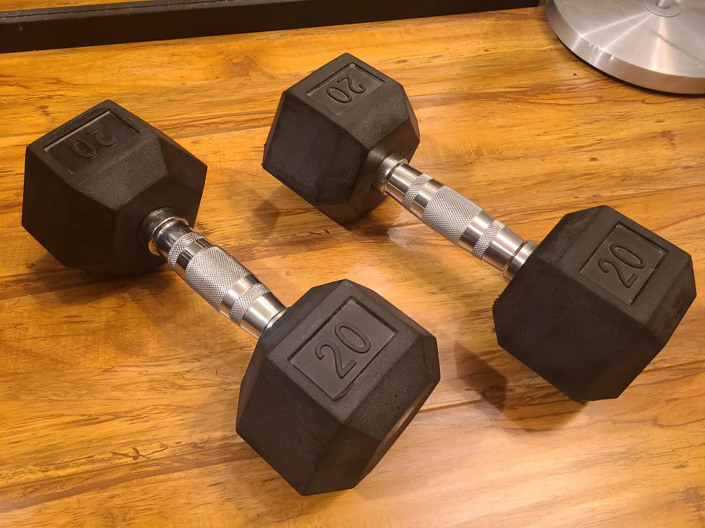 2 x 20 lb Hex Dumbell / dumbbell / free weights thumbnail