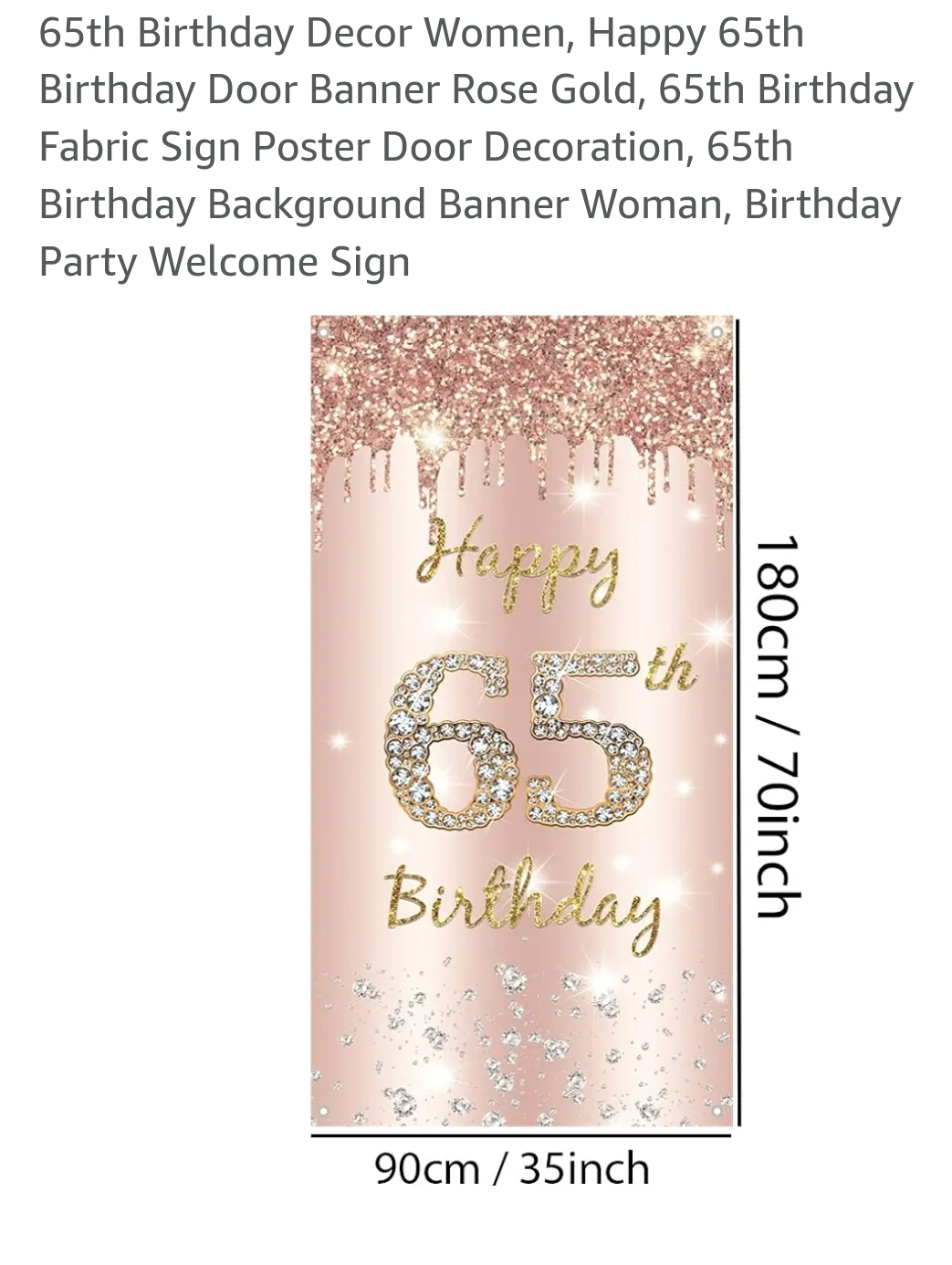 Happy 65th Birthday banner - photo 2