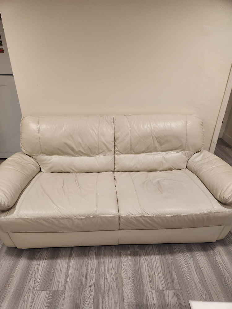 White Leather Sofa