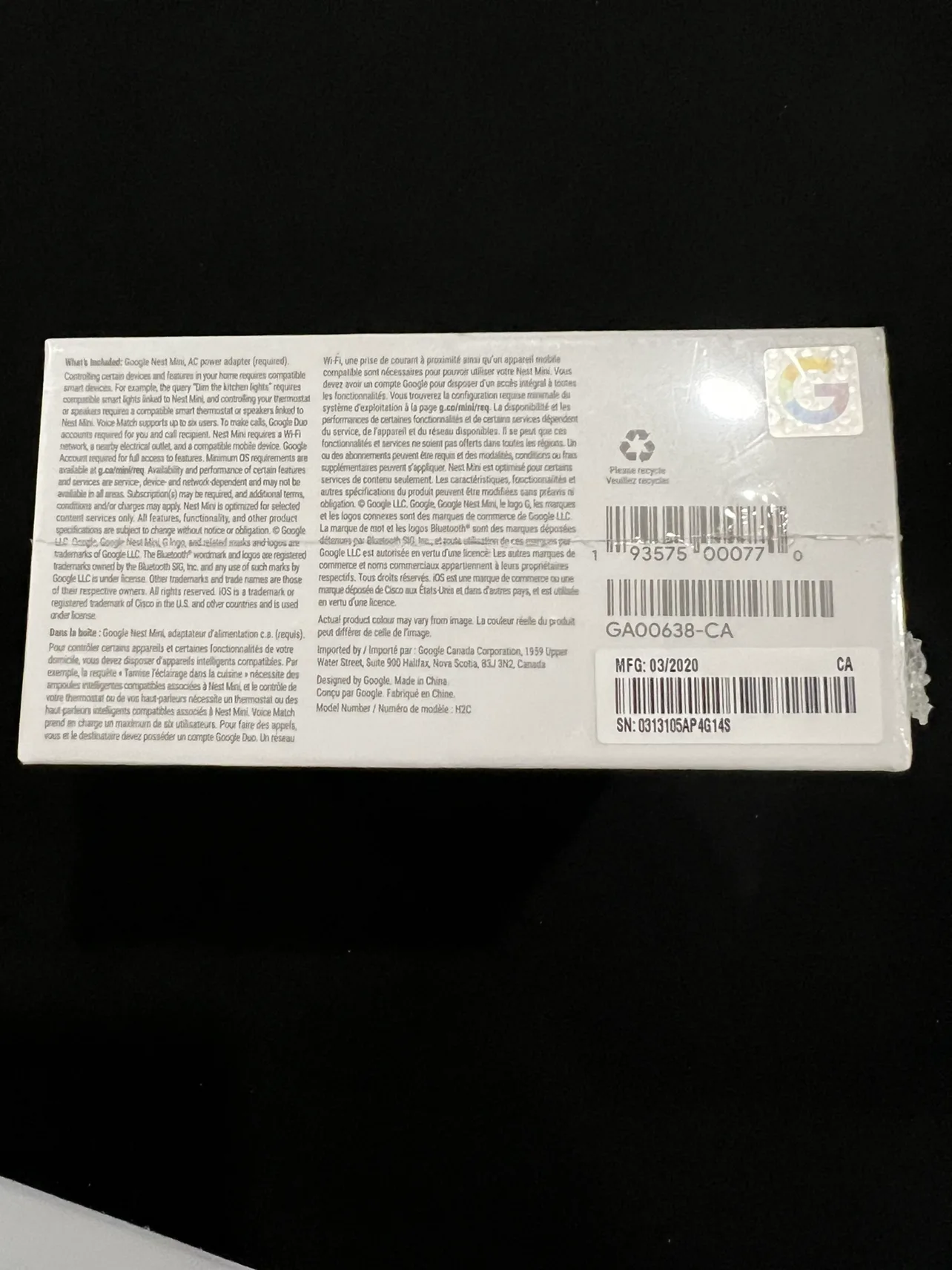 NEW GOOGLE NEST MINI - 2ND GENERATION image indicator(4)