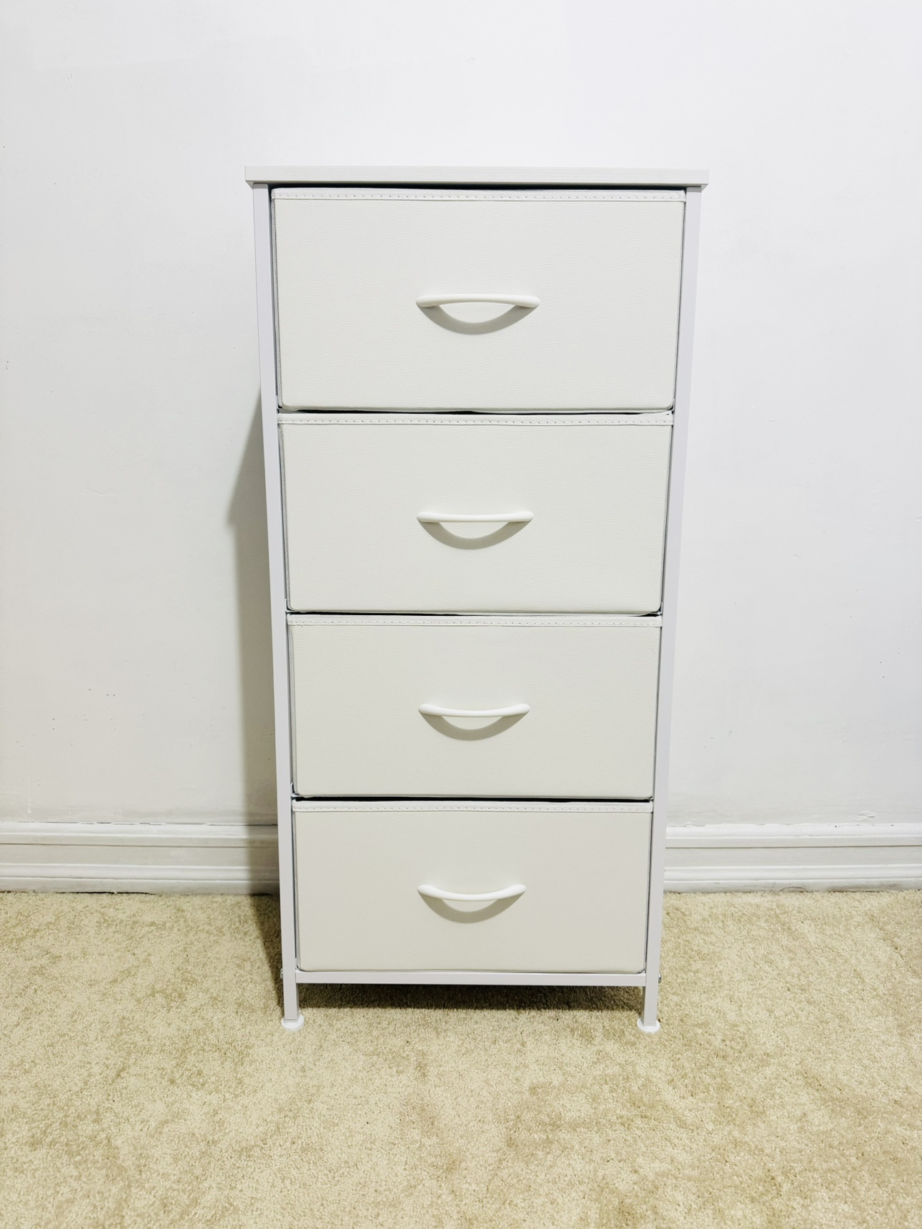 Fabric Dresser-Sturdy Metal Frame,wood Top