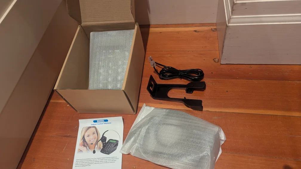 AGPTEK Call Center Dialpad Headset Telephone image indicator(4)