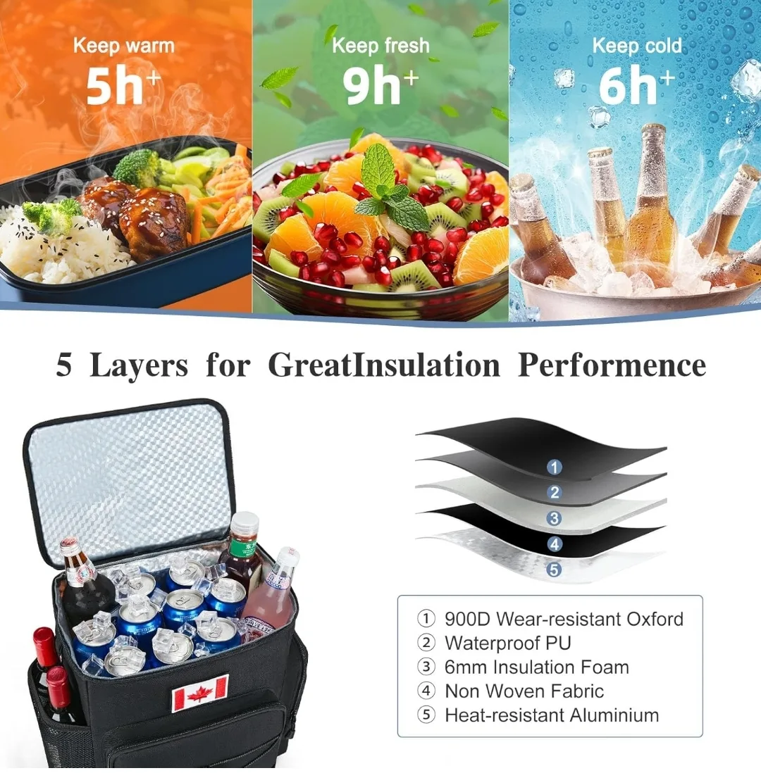 Insulated Cooler Backpack, Tactical Cooler Bag image indicator(5)