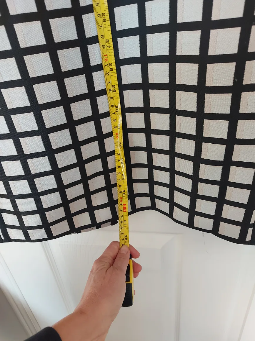 Ann Taylor Black and White Checked Coat image indicator(6)