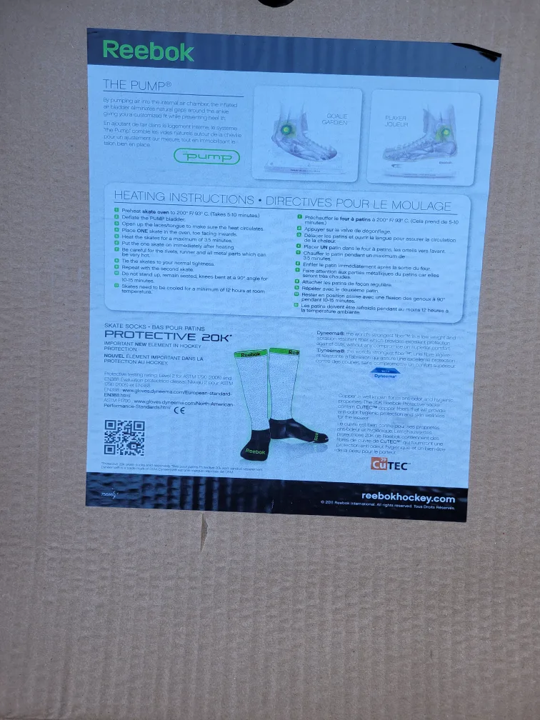 Reebok 12K Junior PUMP Size 5.5 D Fits shoes size 7 image indicator(4)