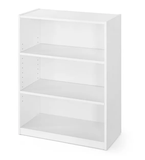 Mainstays 3-Shelf Bookcase with Adjustable Shelves image indicator(4)