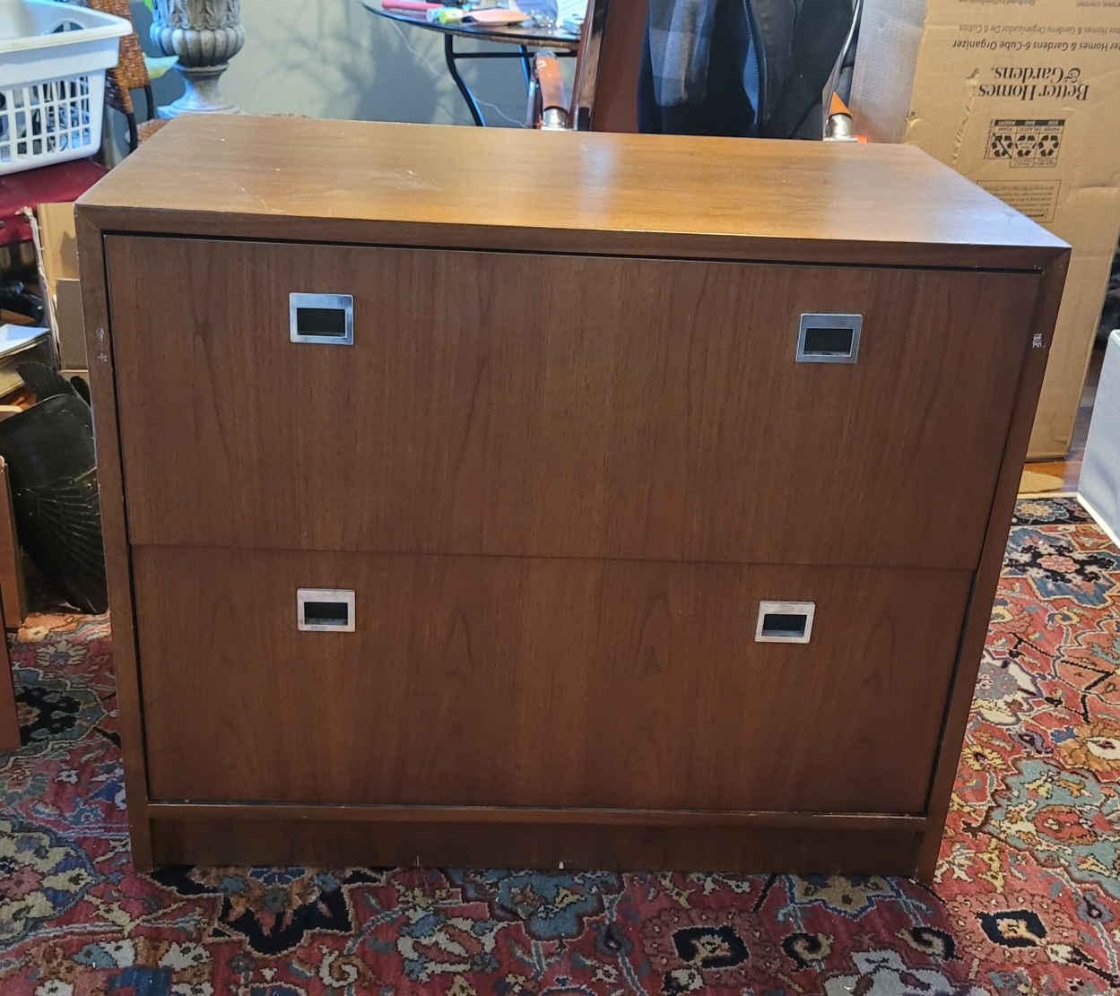 XL wood file cabinet