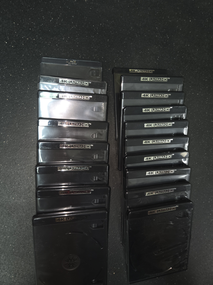 Bulk 4K Ultra HD Blu-Ray Cases