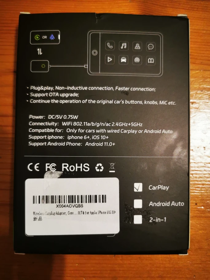 Wireless CarPlay and Android Auto Adapter - photo 3