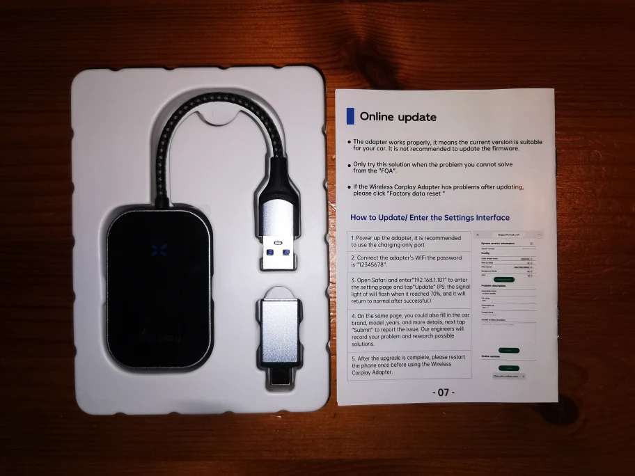 Wireless CarPlay and Android Auto Adapter - photo 4