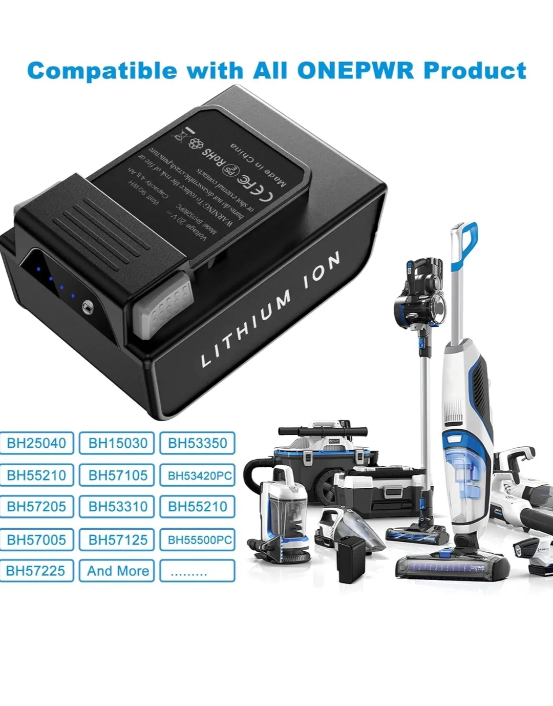 4500mAh Replacement Battery for Hoover image indicator(2)