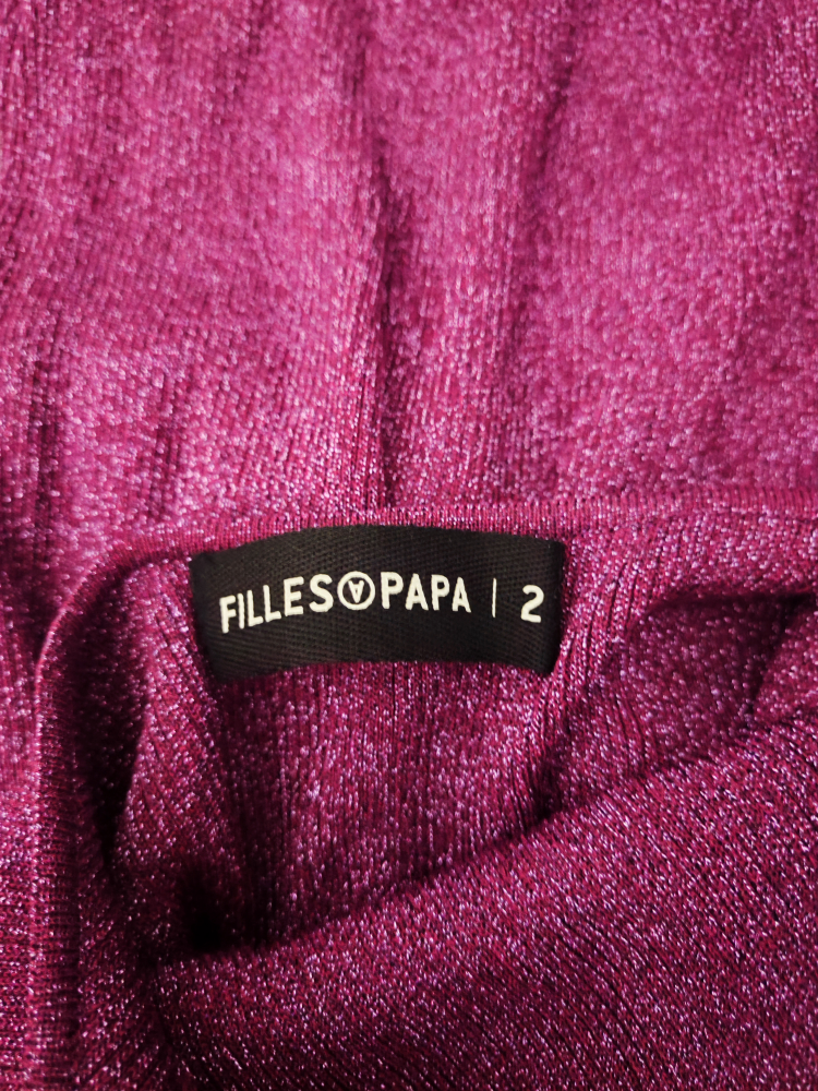 Filles à Papa Pink Glitter Dress Size 2 - photo 3
