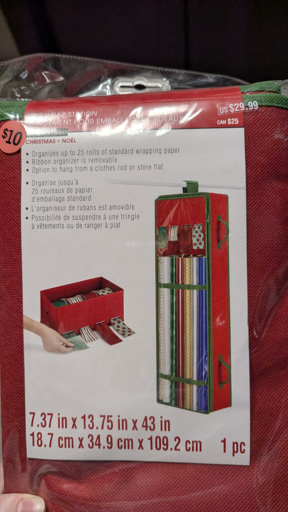 Gift Wrap organizer