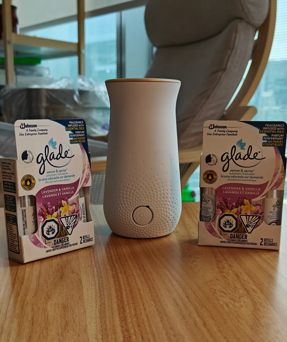 Glade Sense  Spray Automatic w/ Lavender & Vanilla Refills thumbnail